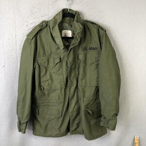 Vintage Alpha Industries M-65 Field Jacket Men M Regular Green US Army Vietnam